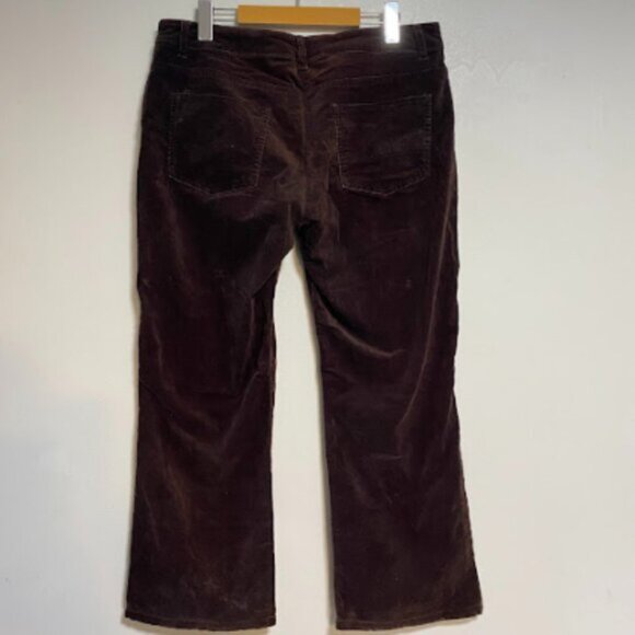 Lady Hathaway Dark Brown Corduroy Women's Trousers Pants Size 10 - Picture 10 of 16